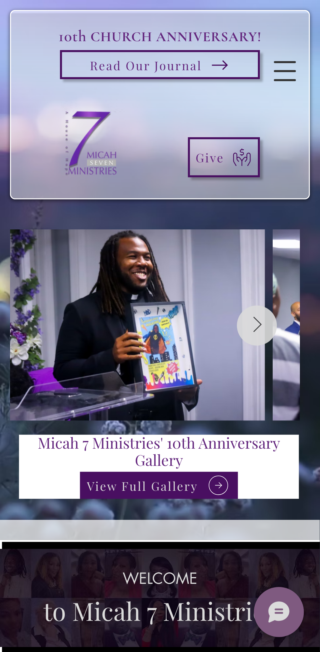 Micah 7 Ministries mobile website preview