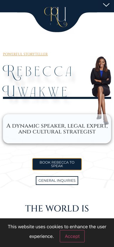 Rebecca Uwakwe mobile website preview